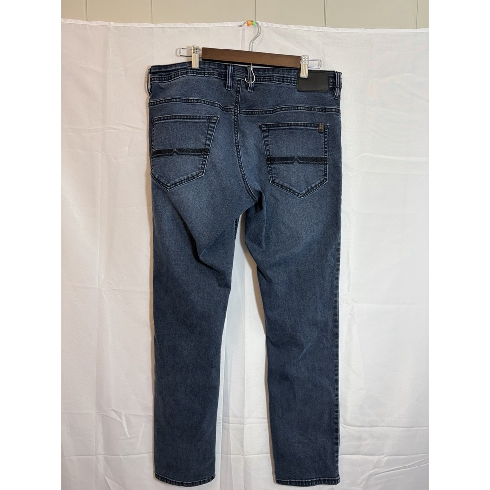 AXEL Buffalo David Button Jeans Men's Size 36x34 Slim Bootcut Medium Wash Denim - Picture 5 of 13